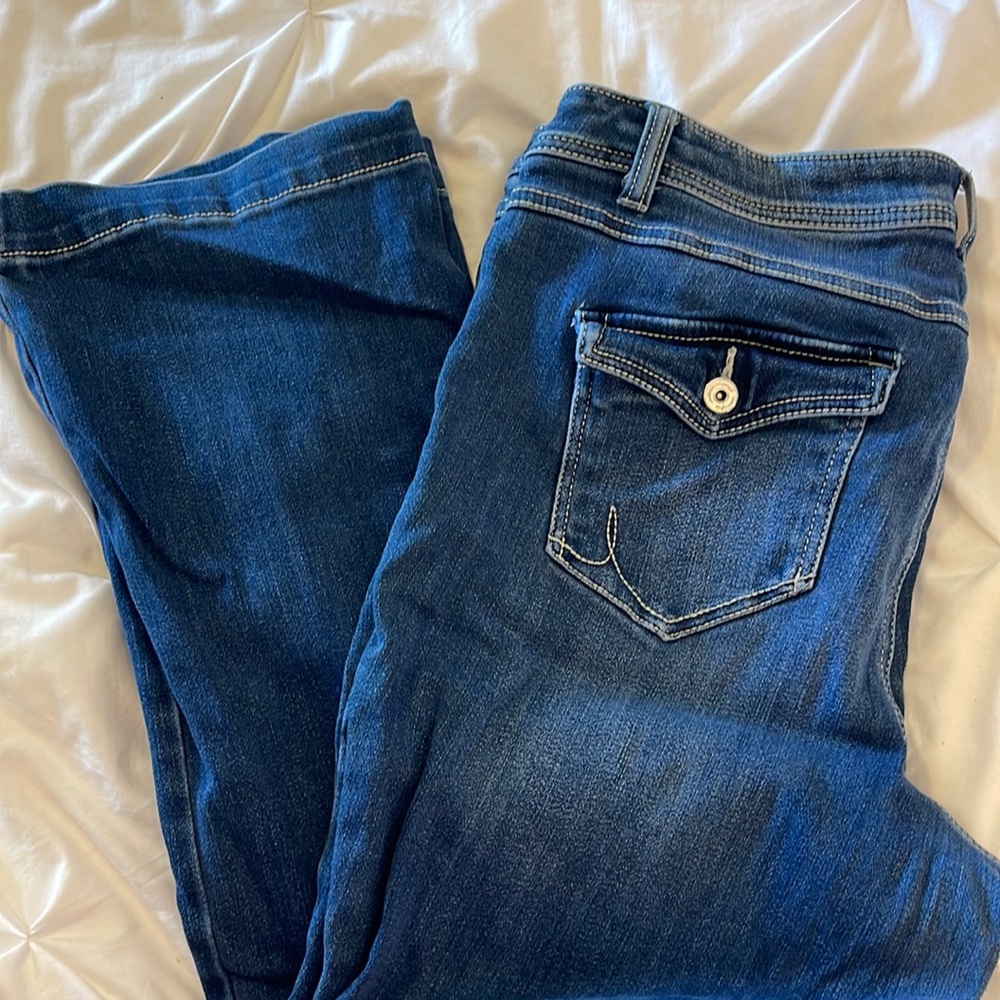 Plus size petite women’s boot leg jean